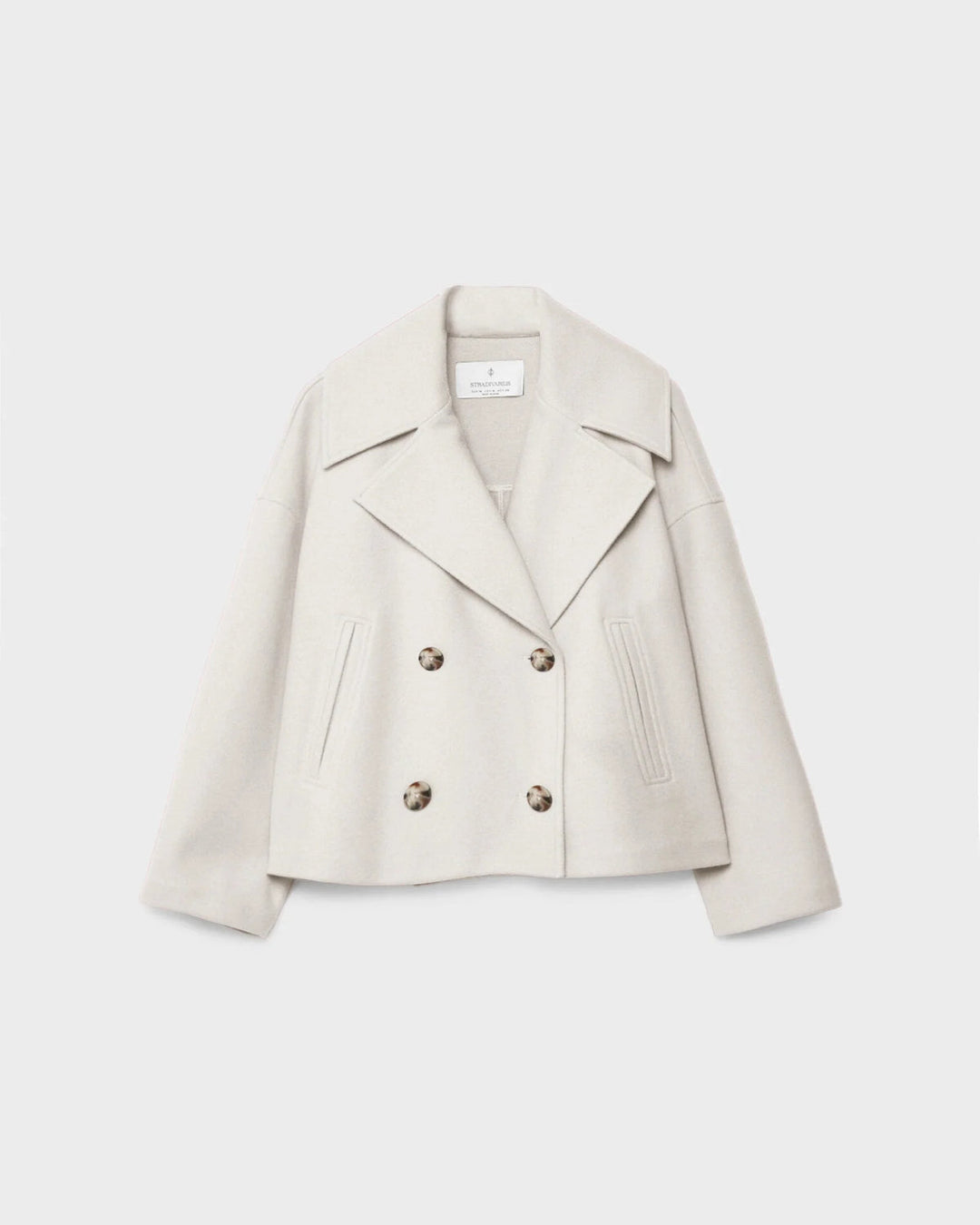 Vanessa Veste Femme Veste Courte Croisée en Laine Élégante & Chaude pour l’Hiver, vue 7