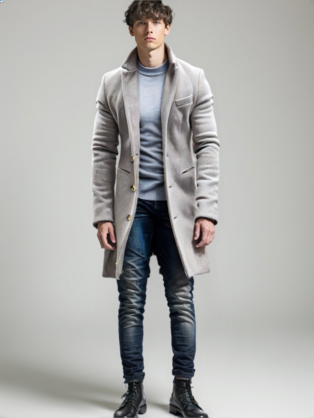 Cris Manteau d’Hiver Homme Chaud, Confortable & Élégant
