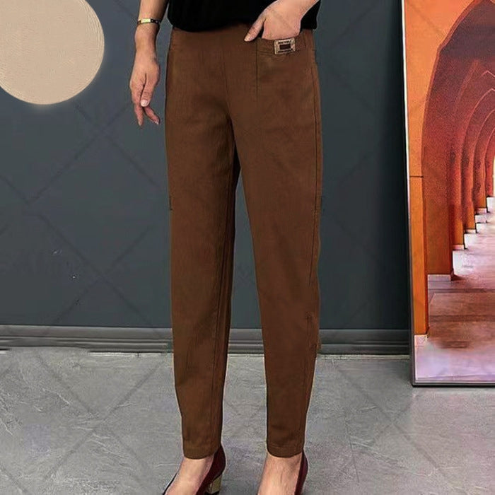 Mariana Pantalon Femme en Coton Coupe Confortable en Tissu Élastique & Éco-Responsable, vue 4