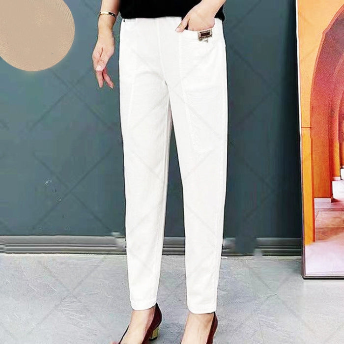 Mariana Pantalon Femme en Coton Coupe Confortable en Tissu Élastique & Éco-Responsable, vue 6
