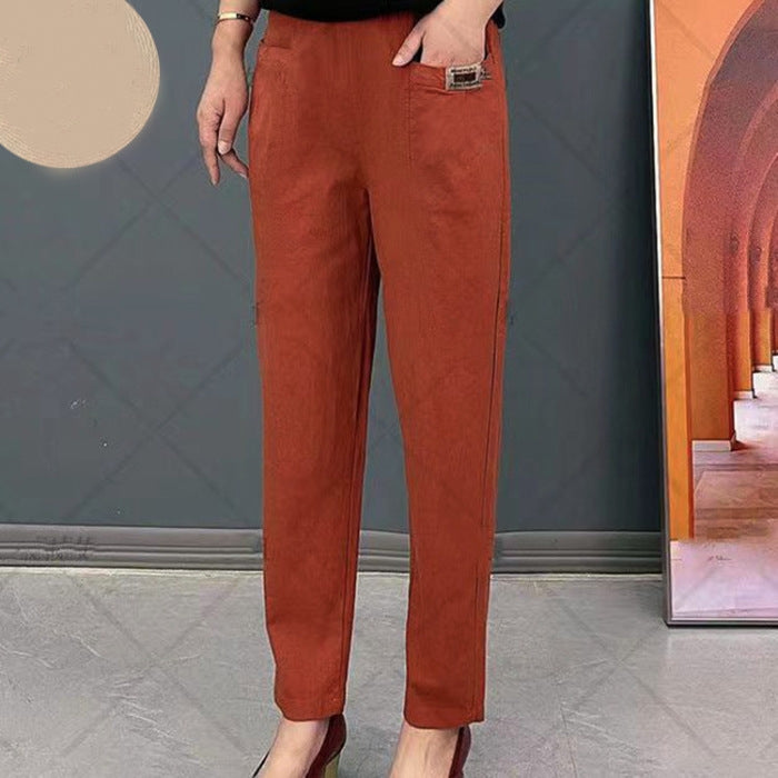 Mariana Pantalon Femme en Coton Coupe Confortable en Tissu Élastique & Éco-Responsable, vue 5