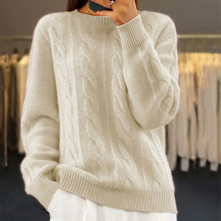 Naomi Femme Pull en Laine Pull Doux & Élégant au Style Moderne et Confortable