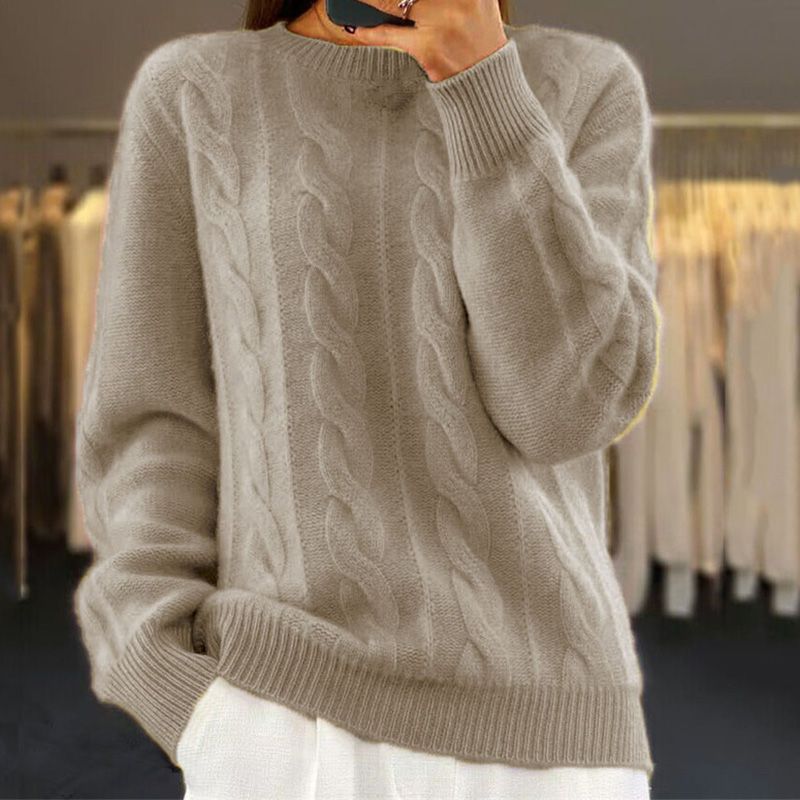 Naomi Femme Pull en Laine Pull Doux & Élégant au Style Moderne et Confortable, vue 2
