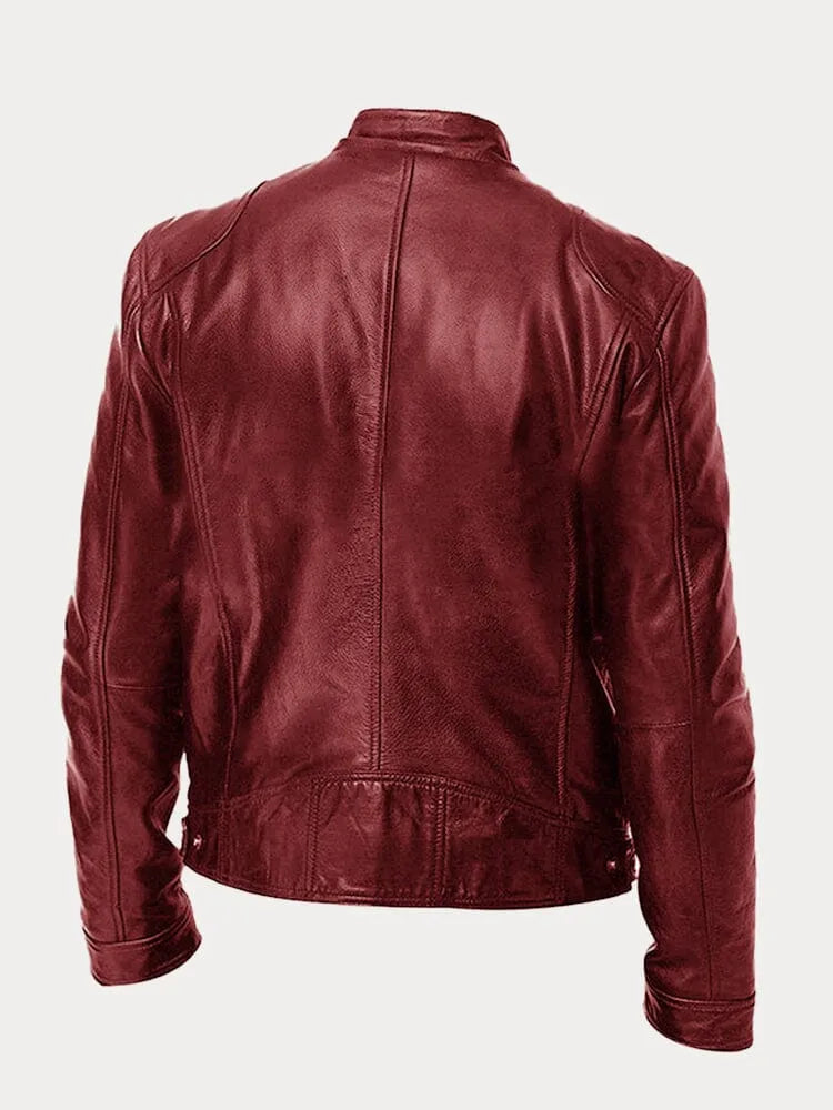 Dave Veste Biker Homme Cuir PU Tendance avec Coupe Classique & Doublure Douce en Coton, vue 11