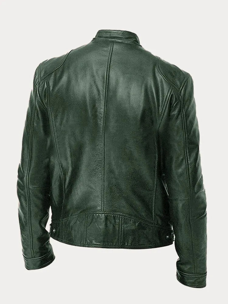 Dave Veste Biker Homme Cuir PU Tendance avec Coupe Classique & Doublure Douce en Coton, vue 12