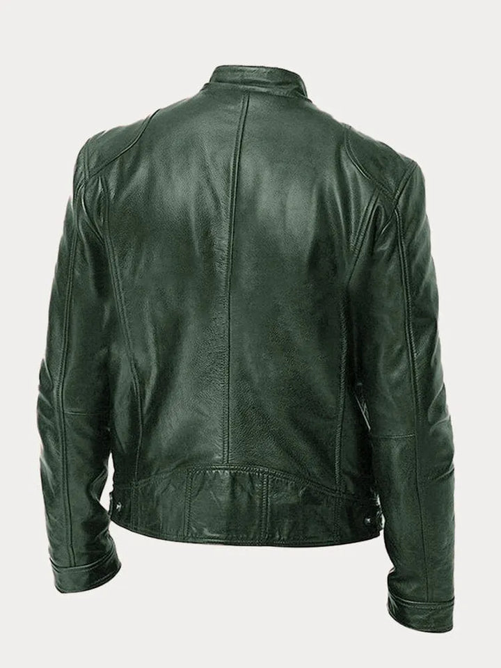 Dave Veste Biker Homme Cuir PU Tendance avec Coupe Classique & Doublure Douce en Coton, vue 12