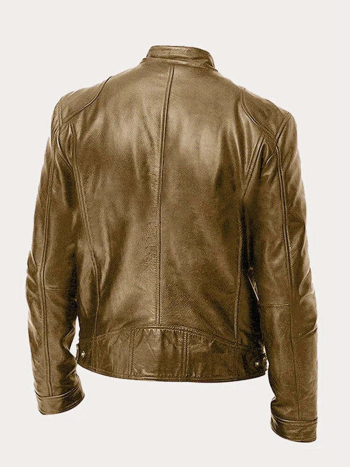 Dave Veste Biker Homme Cuir PU Tendance avec Coupe Classique & Doublure Douce en Coton, vue 13