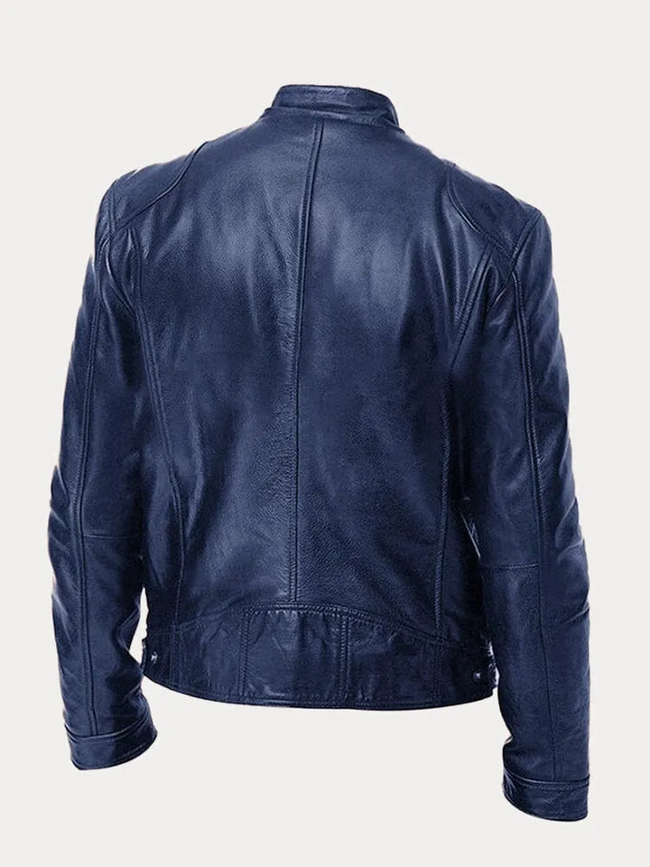 Dave Veste Biker Homme Cuir PU Tendance avec Coupe Classique & Doublure Douce en Coton, vue 14