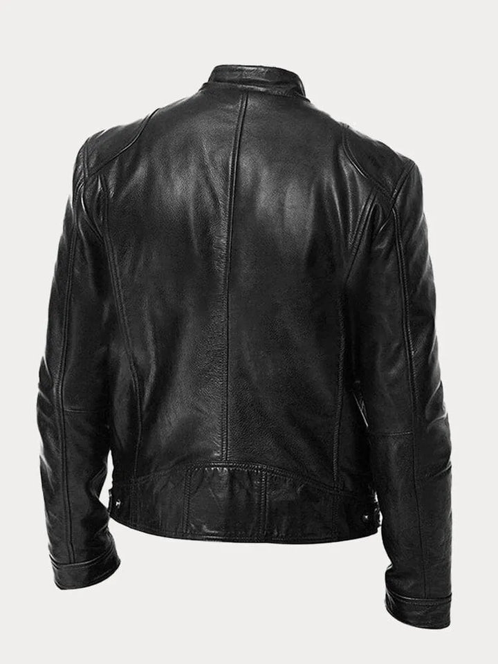Dave Veste Biker Homme Cuir PU Tendance avec Coupe Classique & Doublure Douce en Coton, vue 16
