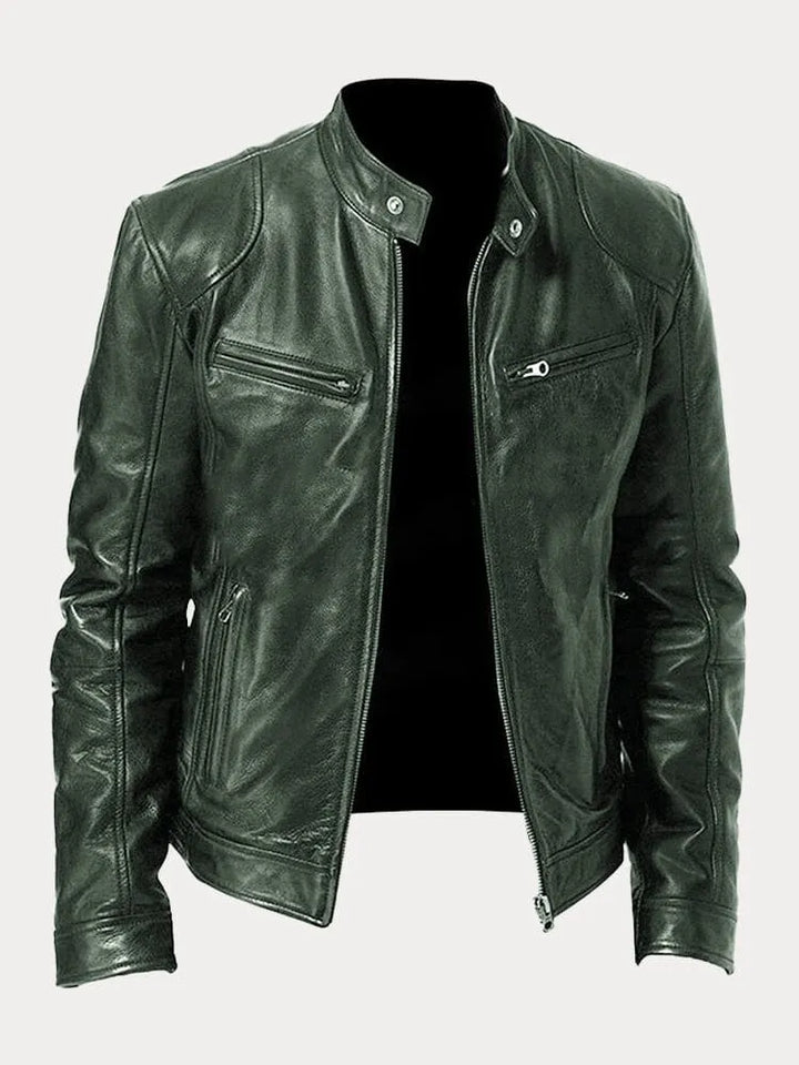 Dave Veste Biker Homme Cuir PU Tendance avec Coupe Classique & Doublure Douce en Coton, vue 3