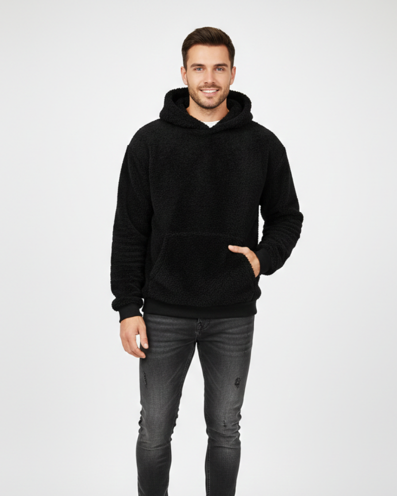 Kila Hoodie Fluffy Unisexe Sweat Ultra-Doux Léger et Chaud avec Poche Kangourou, vue 3