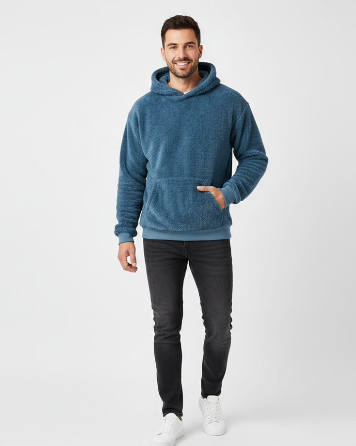 Kila Hoodie Fluffy Unisexe Sweat Ultra-Doux Léger et Chaud avec Poche Kangourou, vue 4