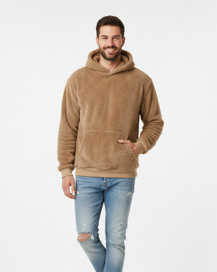 Kila Hoodie Fluffy Unisexe Sweat Ultra-Doux Léger et Chaud avec Poche Kangourou