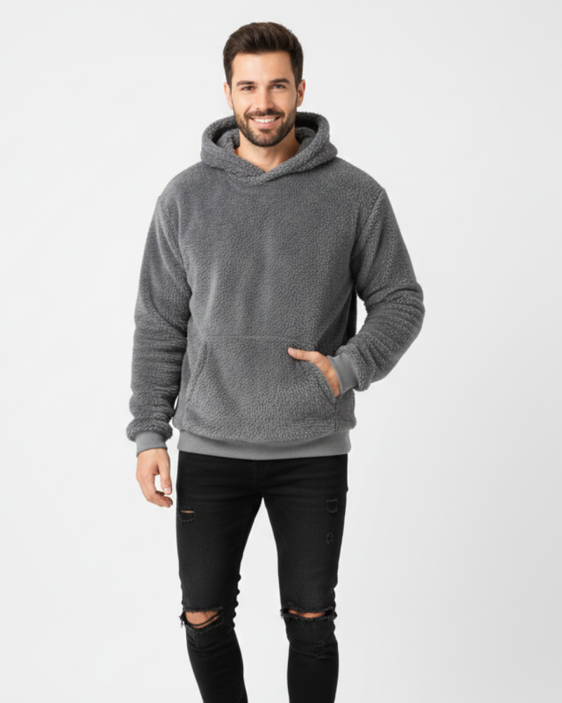 Kila Hoodie Fluffy Unisexe Sweat Ultra-Doux Léger et Chaud avec Poche Kangourou, vue 5