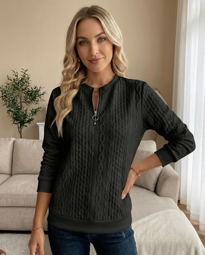 Sweat Zippé Texturé pour femme, vue 28