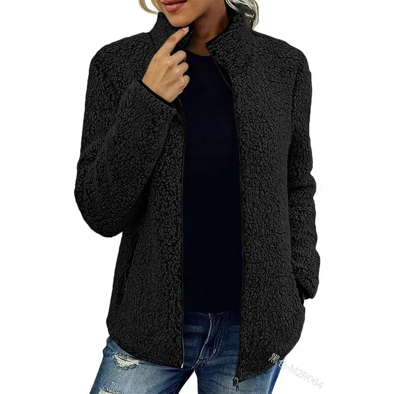 Neriah Veste Femme Polaire d’Hiver Chic & Chaude, Élégante et Confortable, vue 7