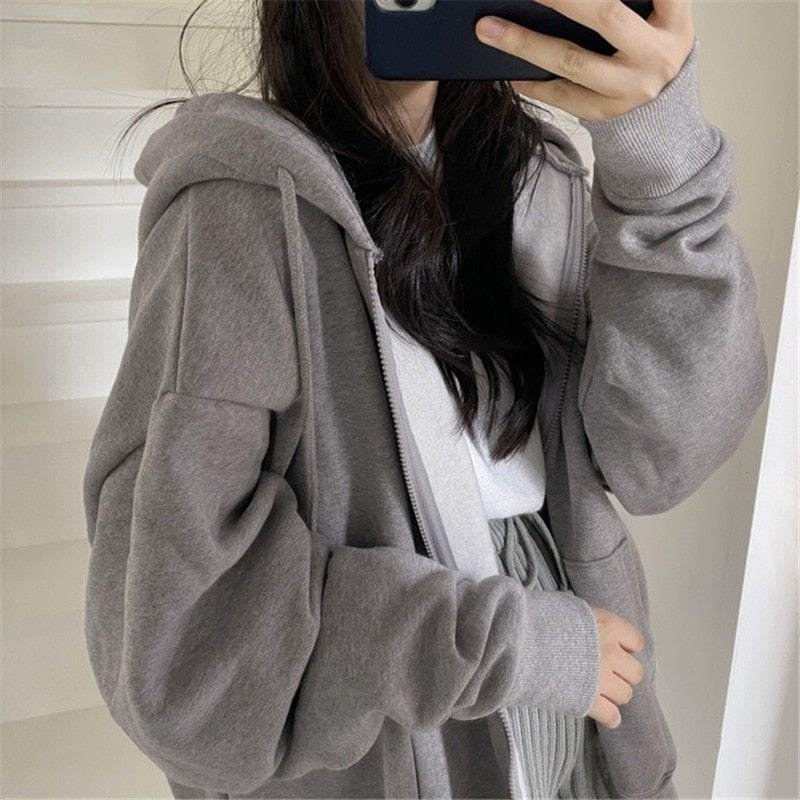 Ayleen Veste Femme Oversize à Capuche avec Poches, Style Moderne & Confortable, vue 3