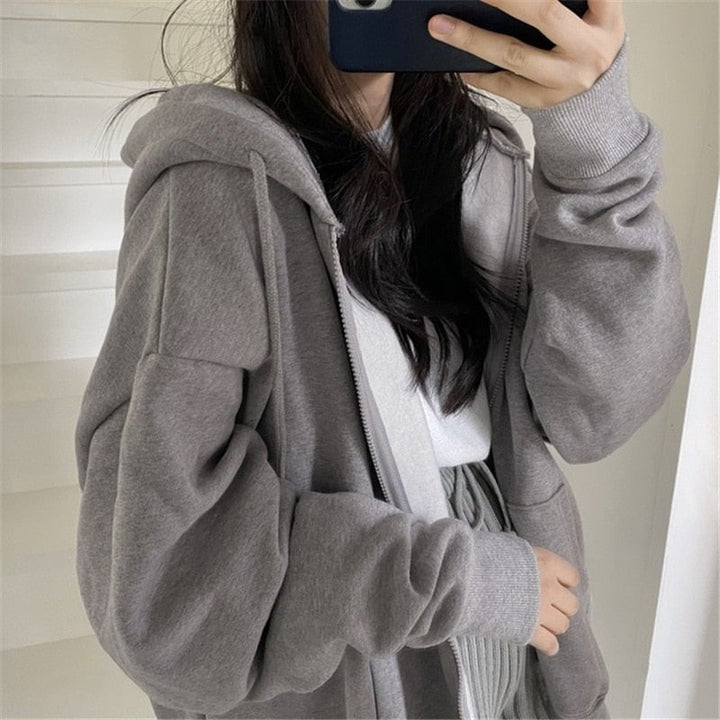 Ayleen Veste Femme Oversize à Capuche avec Poches, Style Moderne & Confortable, vue 3