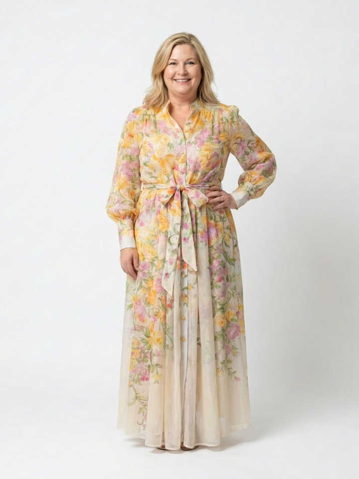 Robe Maxi Longues Florale Transparent Cressida