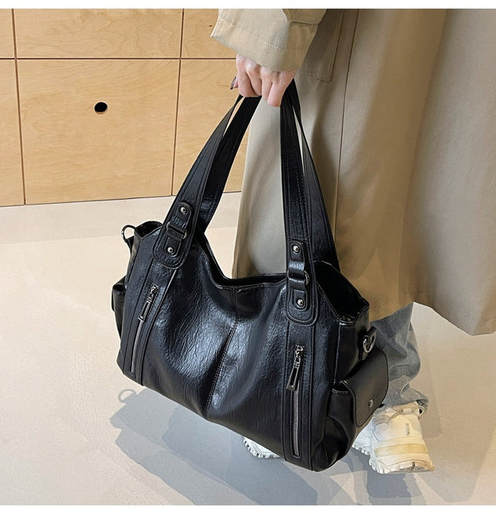 Clara Sac à Main Femme Sac en Cuir Élégant avec Compartiments Spacieux & Détails Zippés, vue 10