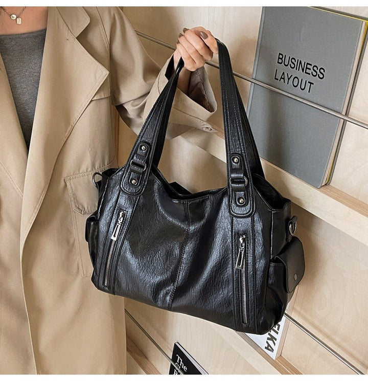 Clara Sac à Main Femme Sac en Cuir Élégant avec Compartiments Spacieux & Détails Zippés, vue 11