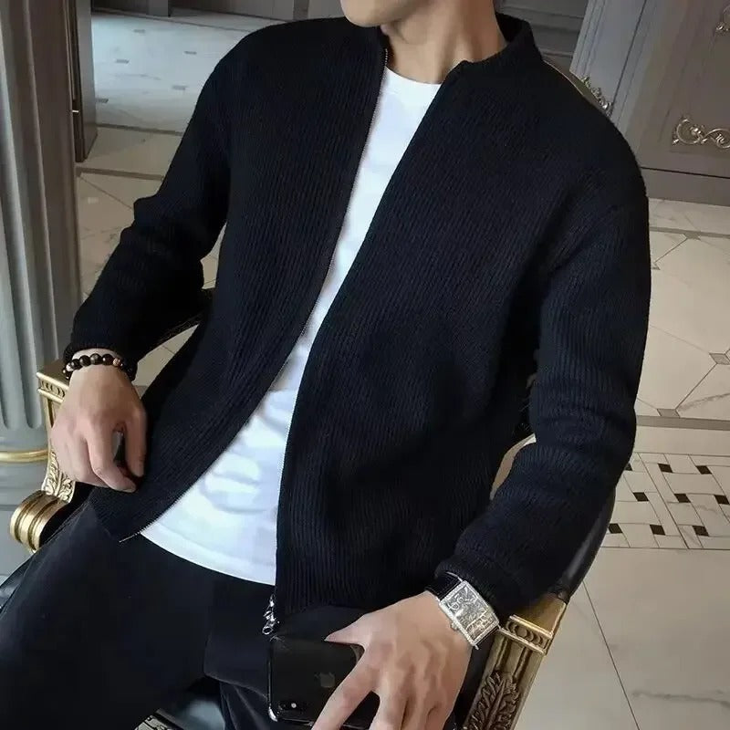 Rex Gilet Homme Veste Zippée Chaude & Confortable au Style Moderne Élégant